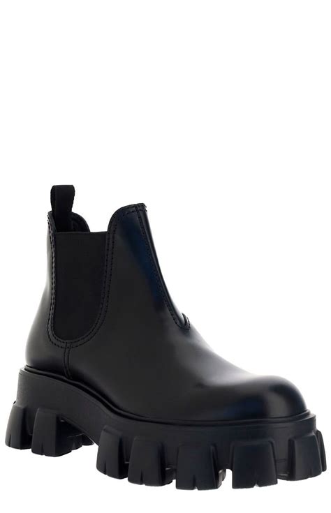 lug sole boots prada|Prada Monolith Lug Sole Chelsea Boot (Men) .